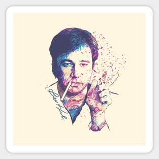 Bill Hicks Fire Lighter Sketch Fan Art Sticker